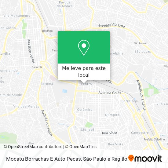 Mocatu Borrachas E Auto Pecas mapa