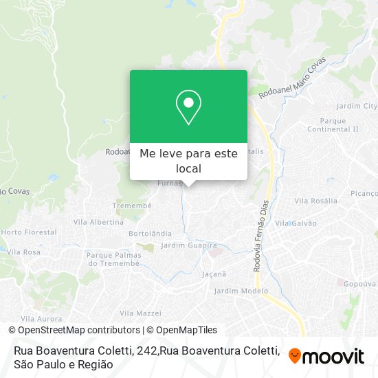 Rua Boaventura Coletti, 242,Rua Boaventura Coletti mapa