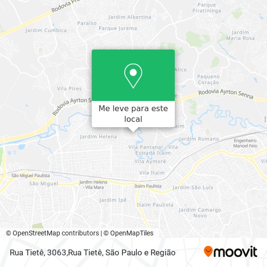 Rua Tietê, 3063,Rua Tietê mapa