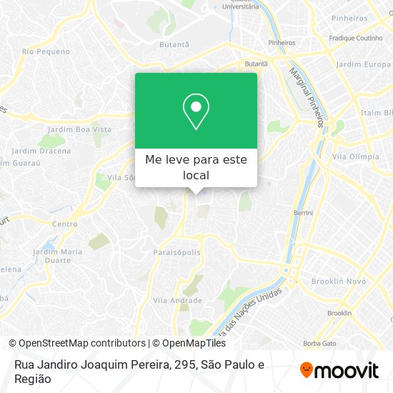 Rua Jandiro Joaquim Pereira, 295 mapa