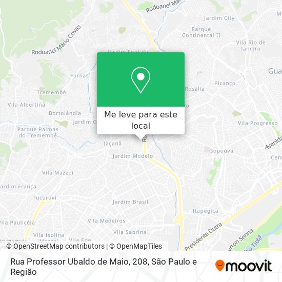 Rua Professor Ubaldo de Maio, 208 mapa