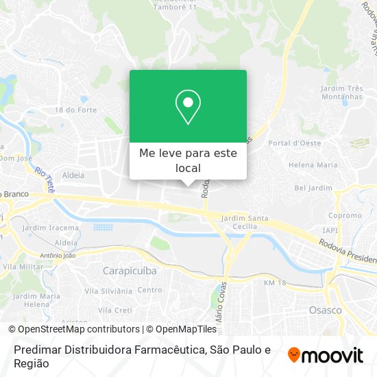Predimar Distribuidora Farmacêutica mapa