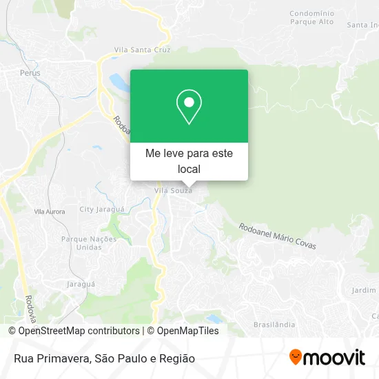 Rua Primavera mapa