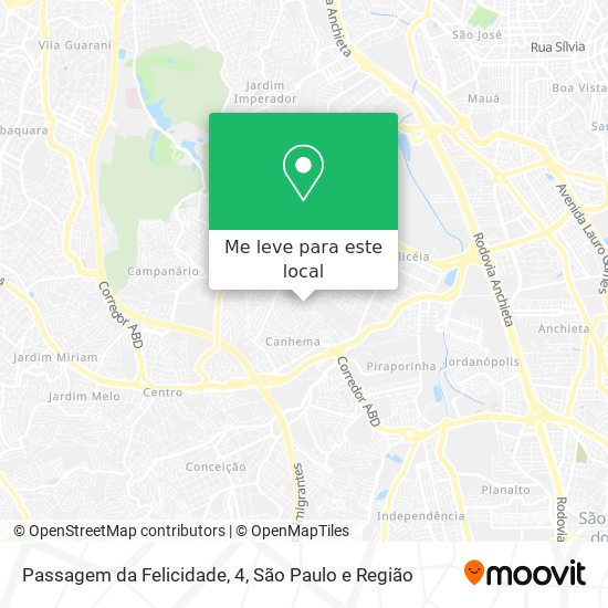 Passagem da Felicidade, 4 mapa