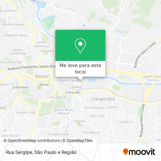 Rua Sergipe mapa