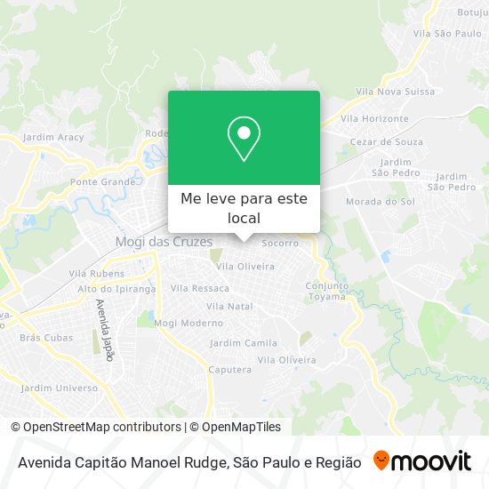 Avenida Capitão Manoel Rudge mapa