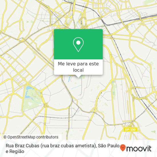 Rua Braz Cubas (rua braz cubas ametista), Liberdade São Paulo-SP mapa