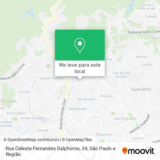 Rua Celeste Fernandes Dalphorno, 34 mapa