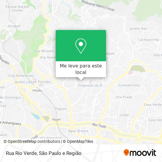 Rua Rio Verde mapa