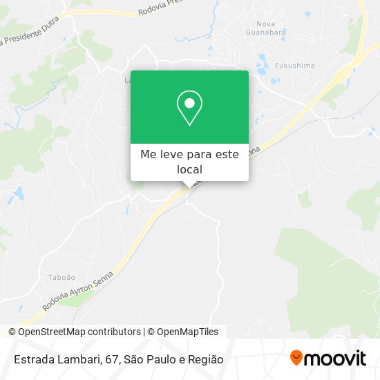 Estrada Lambari, 67 mapa
