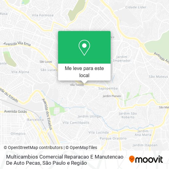 Multicambios Comercial Reparacao E Manutencao De Auto Pecas mapa