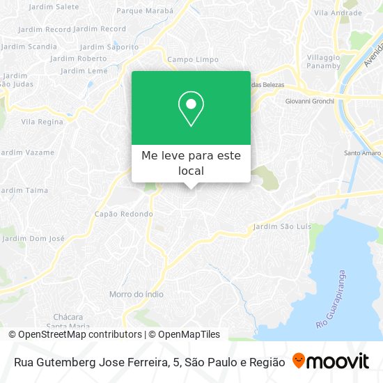 Rua Gutemberg Jose Ferreira, 5 mapa