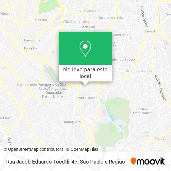 Rua Jacob Eduardo Toedtli, 47 mapa