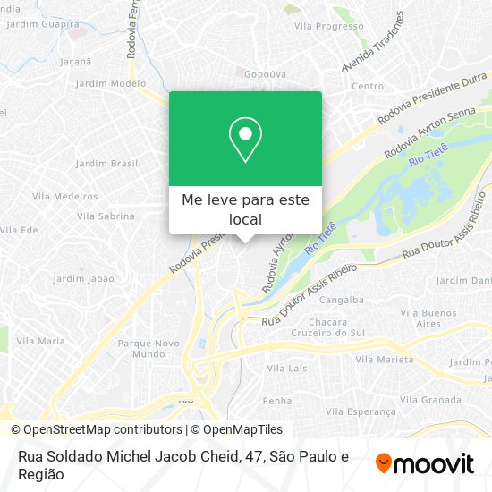 Rua Soldado Michel Jacob Cheid, 47 mapa