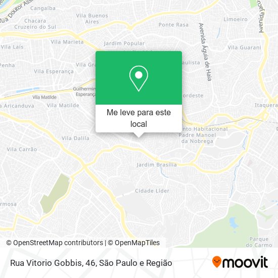 Rua Vitorio Gobbis, 46 mapa