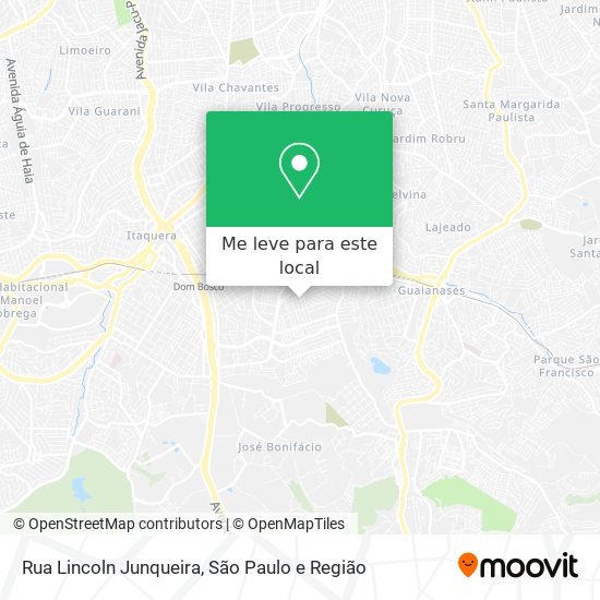 Rua Lincoln Junqueira mapa