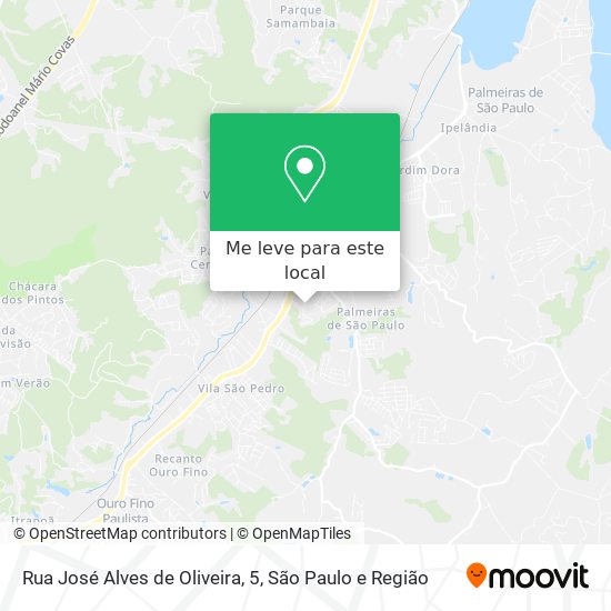 Rua José Alves de Oliveira, 5 mapa