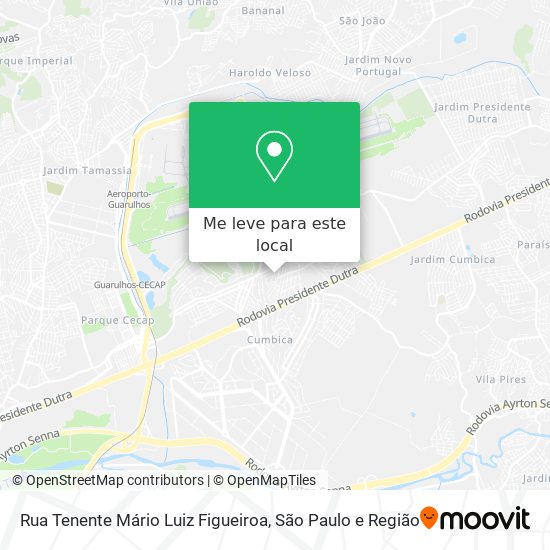 Rua Tenente Mário Luiz Figueiroa mapa