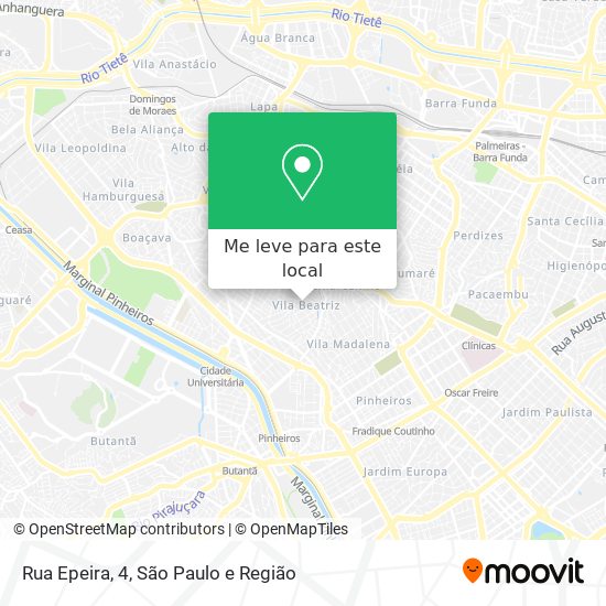 Rua Epeira, 4 mapa