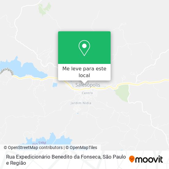 Rua Expedicionário Benedito da Fonseca mapa