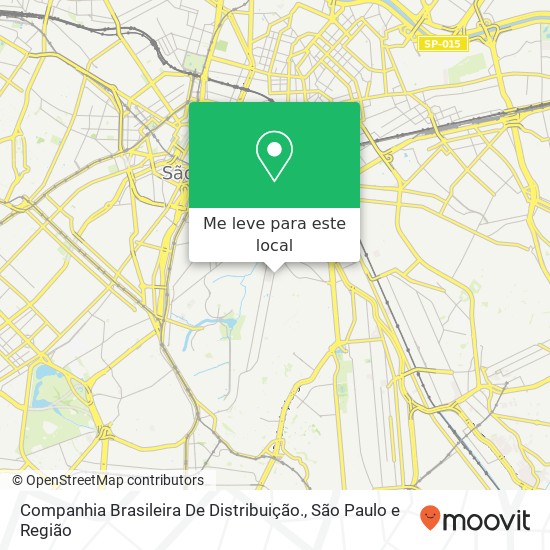 Companhia Brasileira De Distribuição., Avenida Lins de Vasconcelos, 399 Cambuci São Paulo-SP 01537-000 mapa