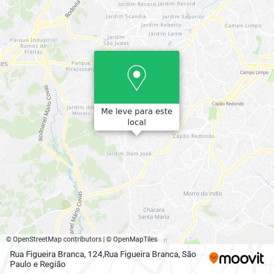 Rua Figueira Branca, 124,Rua Figueira Branca mapa
