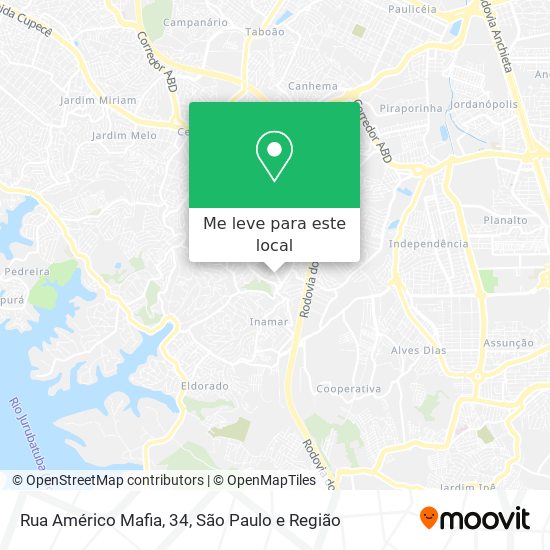 Rua Américo Mafia, 34 mapa