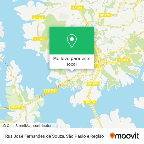 Rua José Fernandes de Souza mapa