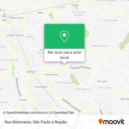 Rua Maturanas mapa