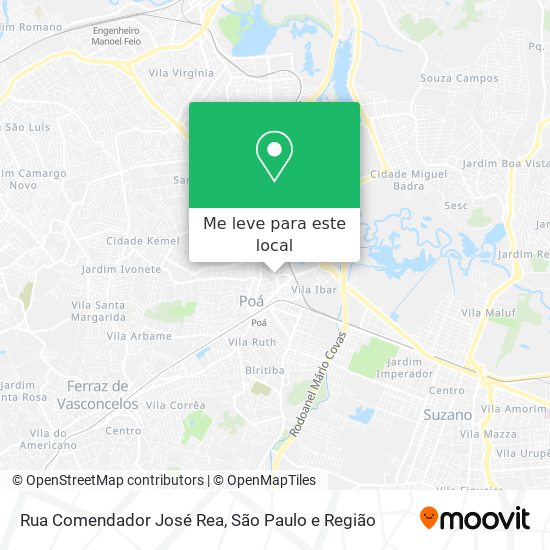 Rua Comendador José Rea mapa