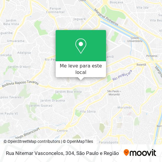 Rua Nitemar Vasconcelos, 304 mapa