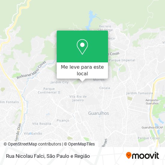 Rua Nicolau Falci mapa