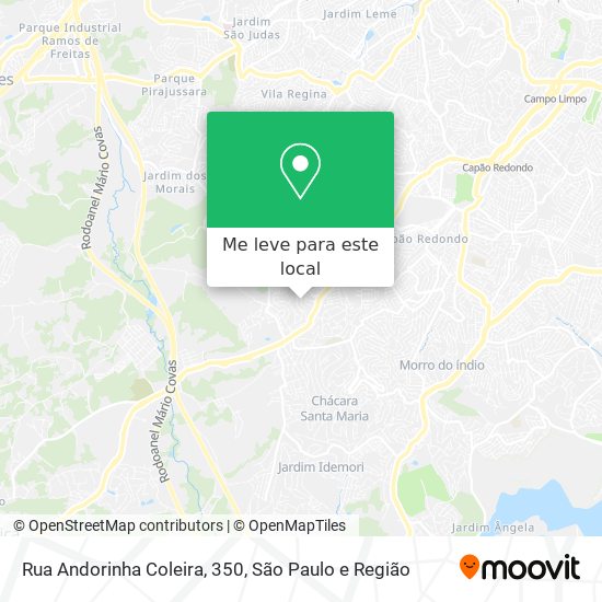 Rua Andorinha Coleira, 350 mapa
