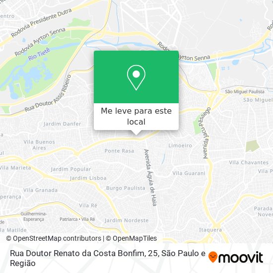 Rua Doutor Renato da Costa Bonfim, 25 mapa