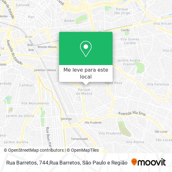 Rua Barretos, 744,Rua Barretos mapa