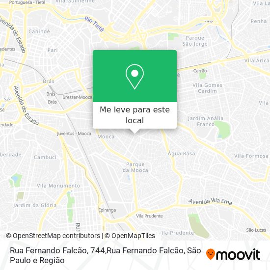 Rua Fernando Falcão, 744,Rua Fernando Falcão mapa