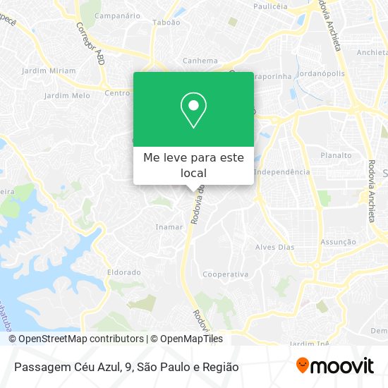 Passagem Céu Azul, 9 mapa