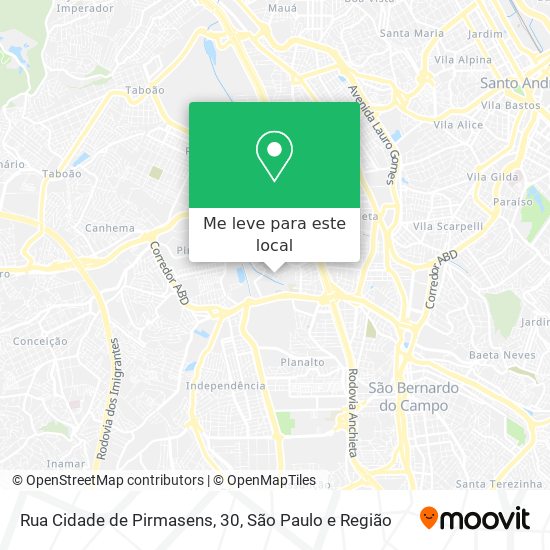 Rua Cidade de Pirmasens, 30 mapa