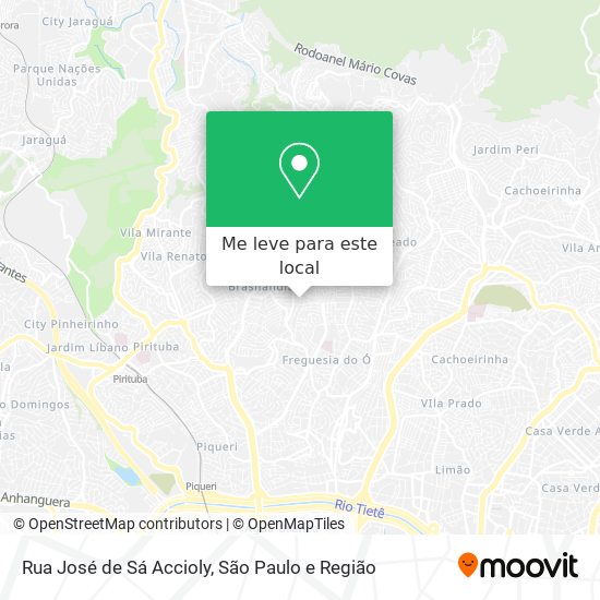 Rua José de Sá Accioly mapa