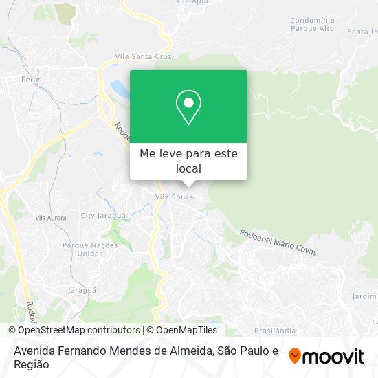 Avenida Fernando Mendes de Almeida mapa