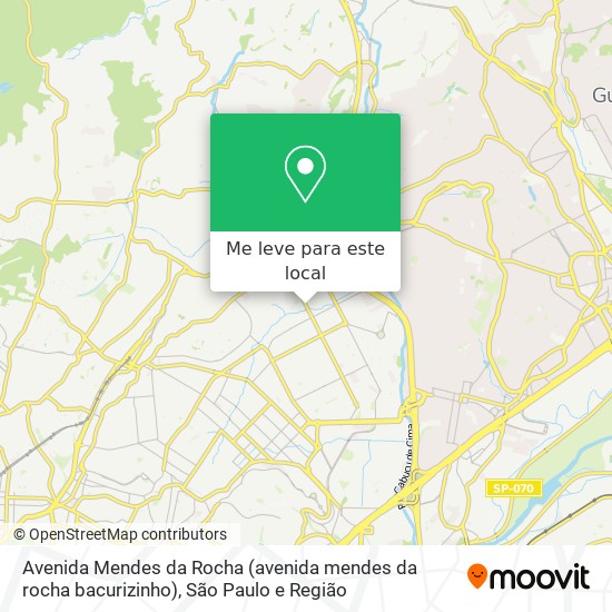 Avenida Mendes da Rocha (avenida mendes da rocha bacurizinho) mapa