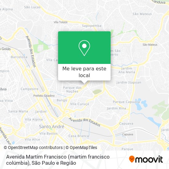 Avenida Martim Francisco (martim francisco colúmbia) mapa