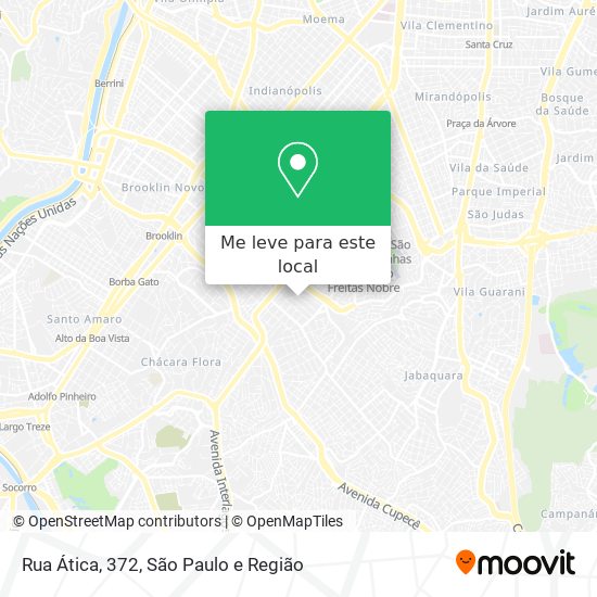 Rua Ática, 372 mapa