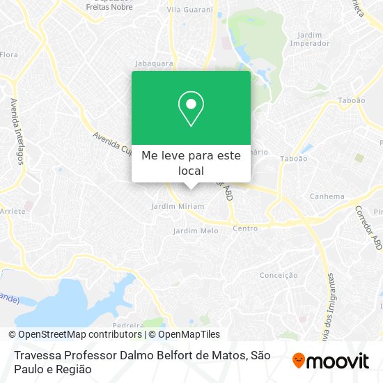 Travessa Professor Dalmo Belfort de Matos mapa
