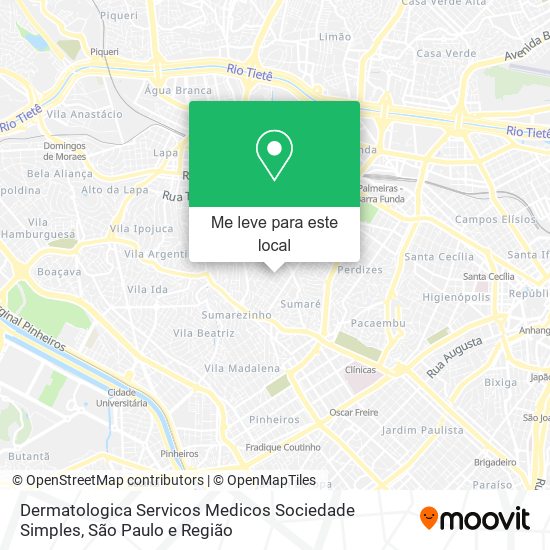 Dermatologica Servicos Medicos Sociedade Simples mapa