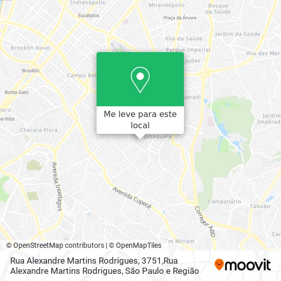 Rua Alexandre Martins Rodrigues, 3751,Rua Alexandre Martins Rodrigues mapa
