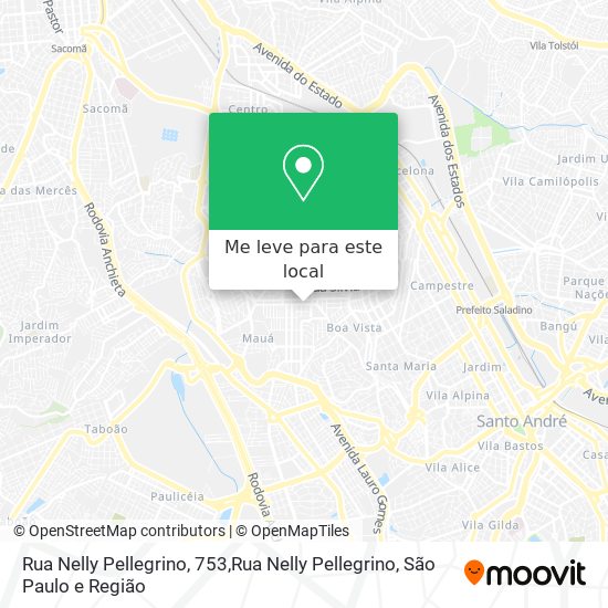 Rua Nelly Pellegrino, 753,Rua Nelly Pellegrino mapa