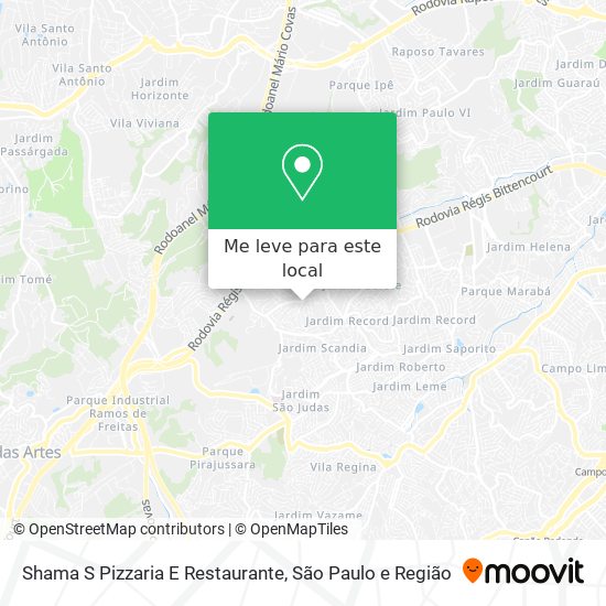 Shama S Pizzaria E Restaurante mapa