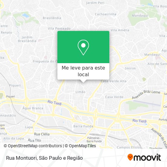 Rua Montuori mapa