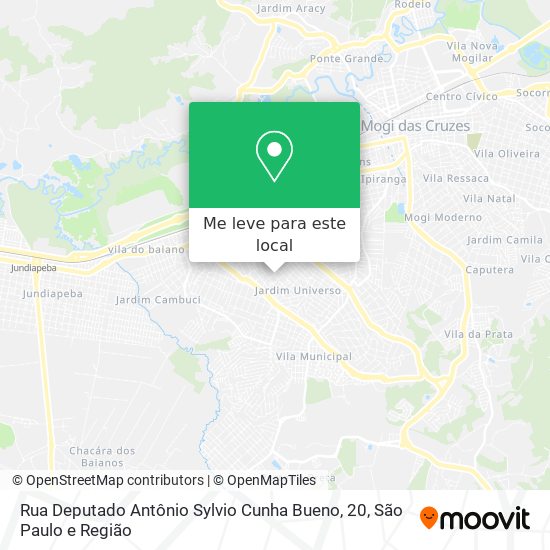 Rua Deputado Antônio Sylvio Cunha Bueno, 20 mapa